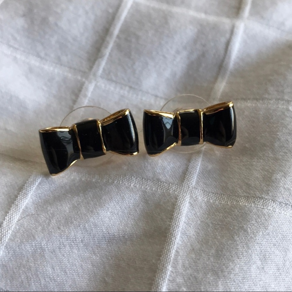 Kate Spade Black Bow Stud Earrings